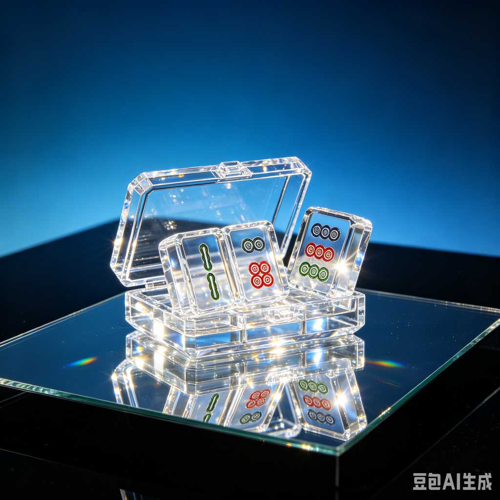 jelly transparent mahjong set